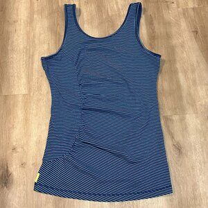 LOLË Striped Blue Tank Top Women's Size Medium